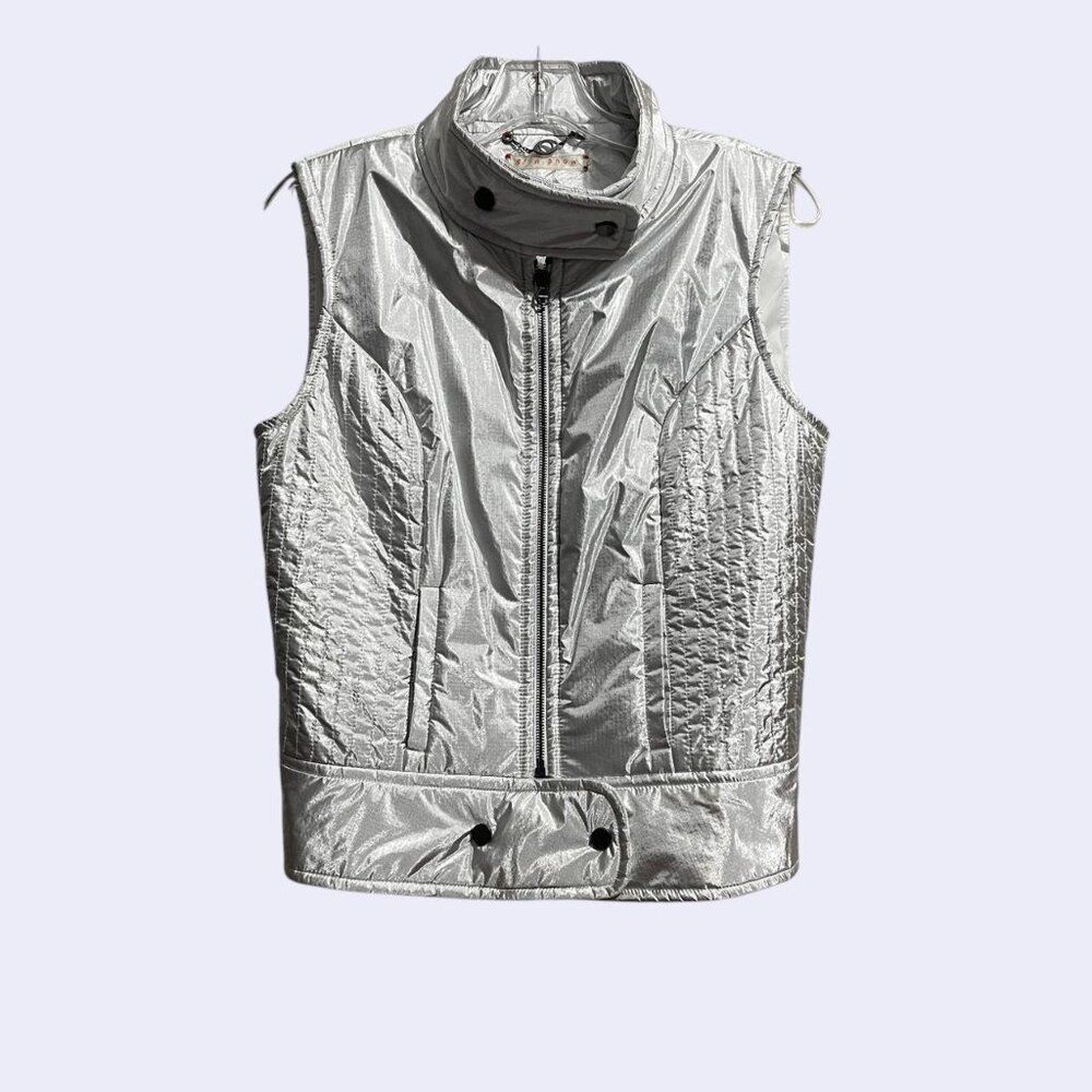 Erin Snow vest Jacket in Aluminum  Silver